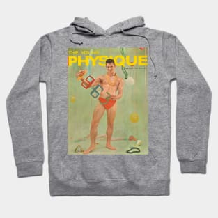 THE YOUNG PHYSIQUE - Vintage Physique Muscle Male Model Magazine Cover Hoodie